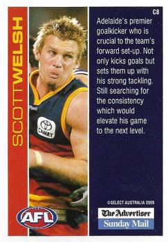 2005 Select The Advertiser-Sunday Mail AFL - Select 12 (Adelaide Crows) #8 Scott Welsh Back